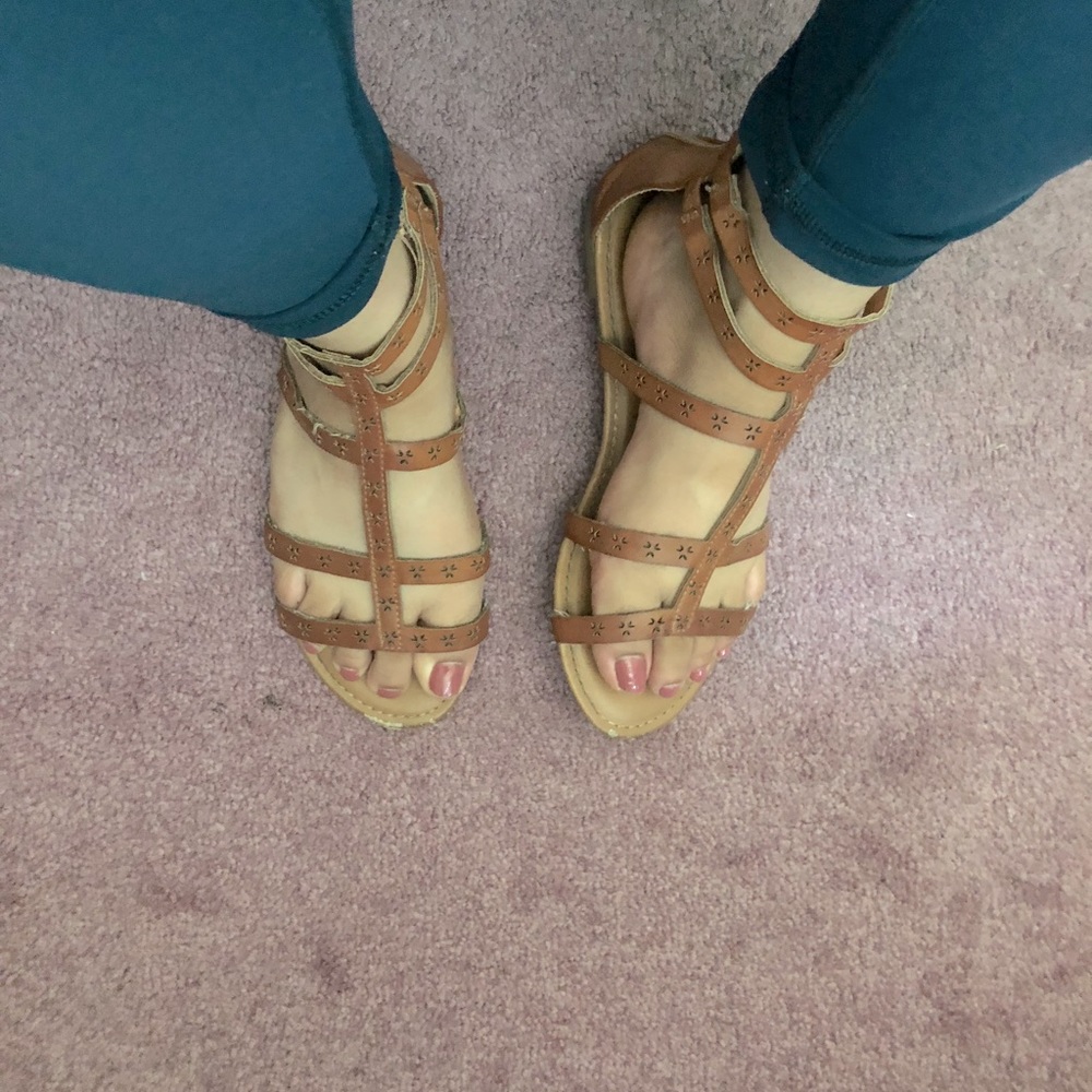 Bamboo Tan Gladiator Sandals